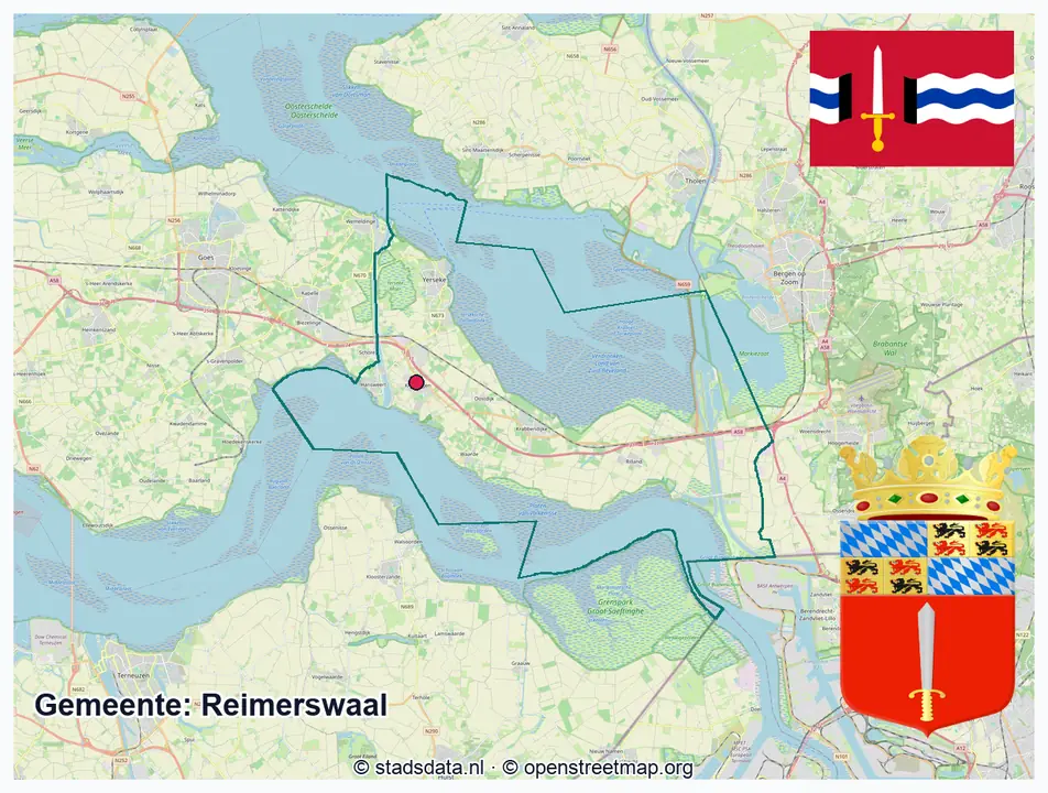 Schematische gemeentegrens Reimerswaal